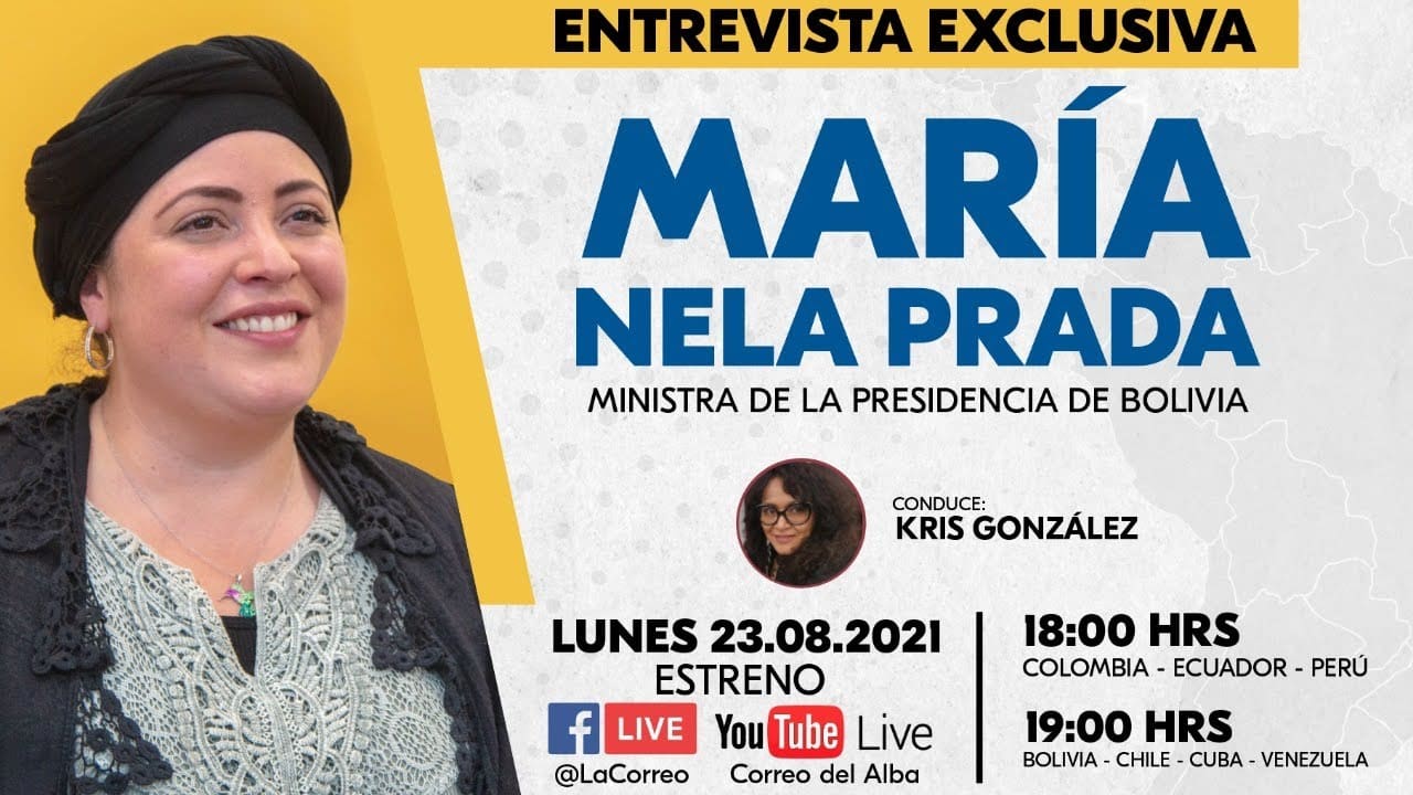 Entrevista a María Nela Prada, Ministra de la Presidencia de Bolivia |  Correo del Alba